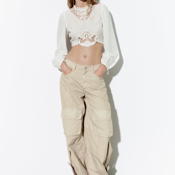 GORGEOUS ZARA NWOT Embroidered Top - Picture 2 of 5